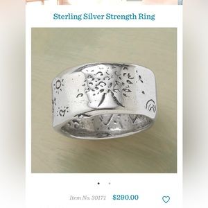 Sundance Sterling Silver Strength Ring Jess MaHarry size 7